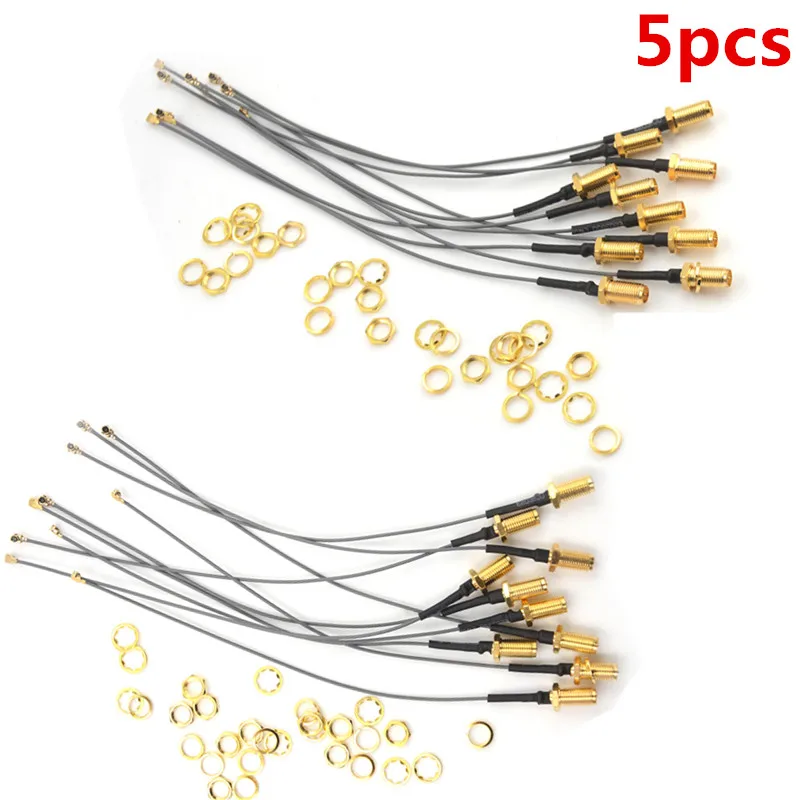 

New (5 Pieces/kit) 10cm Extension Cord UFL To RP SMA Connector Antenna WiFi Pigtail Cable IPX To RP-SMA Jack Male SMA To IPX