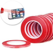 1 2 3 5 6 8 10MM * 25M High Strength Red Acrylic Gel Double Sided Refurbished Adhesive Phone Tape Sticker Phone LCD Repair Tool