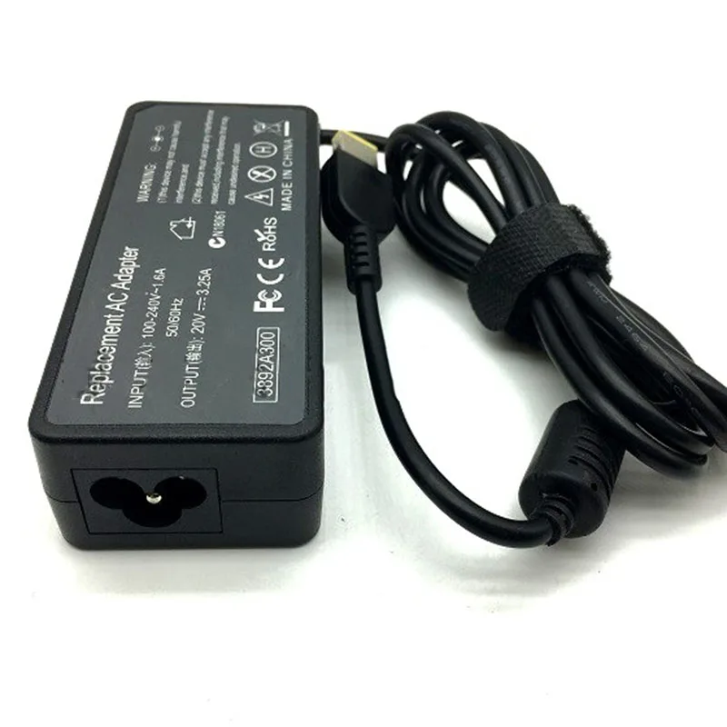 1 Piece USB Cable 20V 3.25A 65W AC To DC Laptop Adapter Computer PC