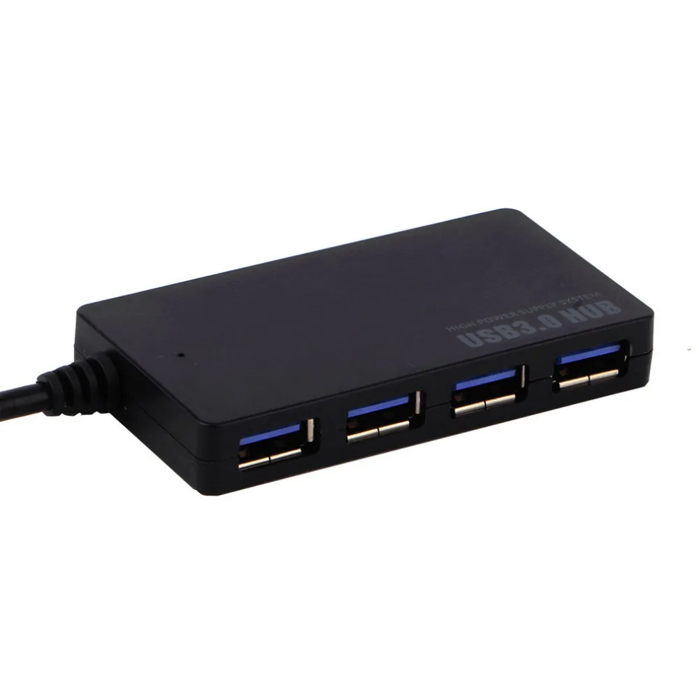 New Portable Compact 4-Port USB 3.0 Hub 5Gbps for PC Mac Laptop Notebook Desktop