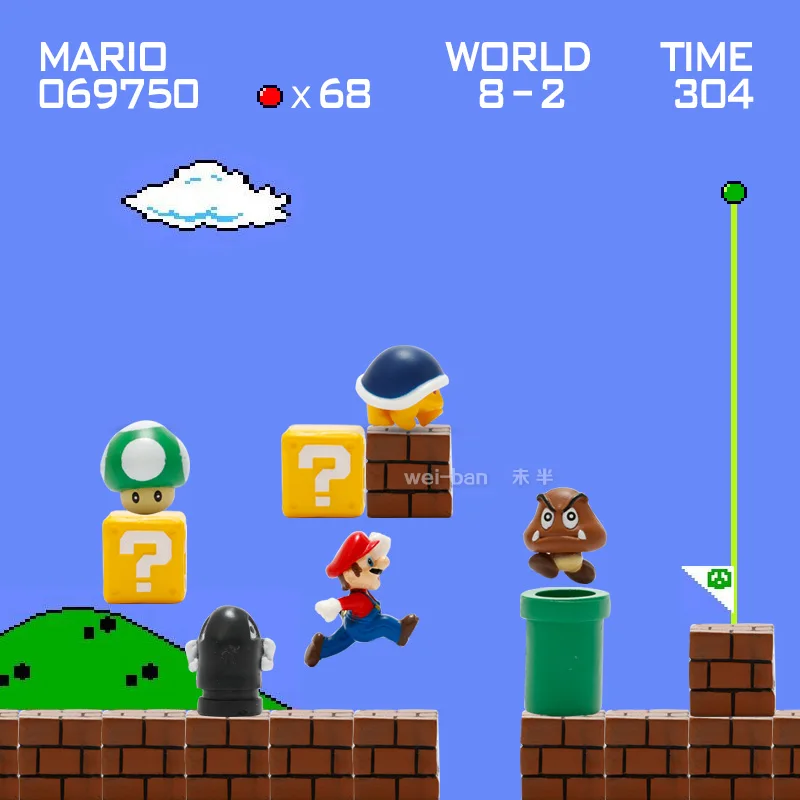 10pcs Super Mario Bros Magnets Figure toys Mario Bullet Mushroom Tortoise creative magnetic stickers refrigerator Action Figure 10pcs Super Mario Bros Magnets Figure toys Mario Bullet Mushroom Tortoise creative magnetic stickers refrigerator Action Figure