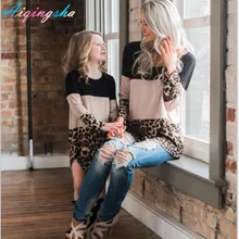 Одинаковые платья для мамы и дочки осенние комплекты с платьем «Мама и я» больших размеров леопардовое кружевное платье для мамы и дочки