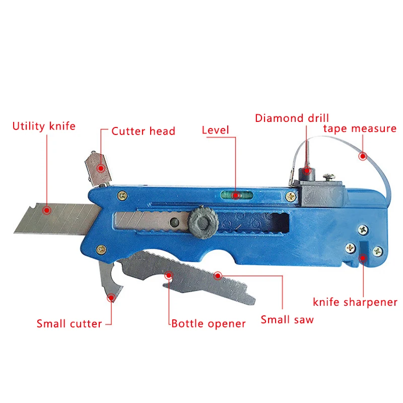 Многофункциональный резак для стеклянной плитки профессиональный резак для стекла набор инструментов с измерительной линейкой Прямая поставка