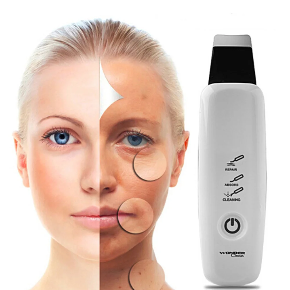 2018 Ultrasonic Facial Cleaner Pores Deep Cleaning Cleanser Acne