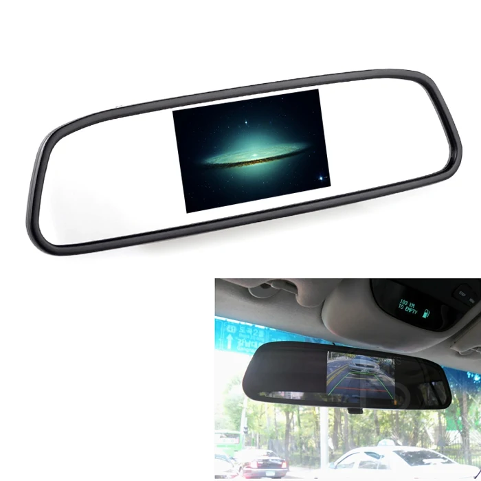 New 4 3 LCD Screen Car Media TV font b GPS b font DVD Monitor Rear