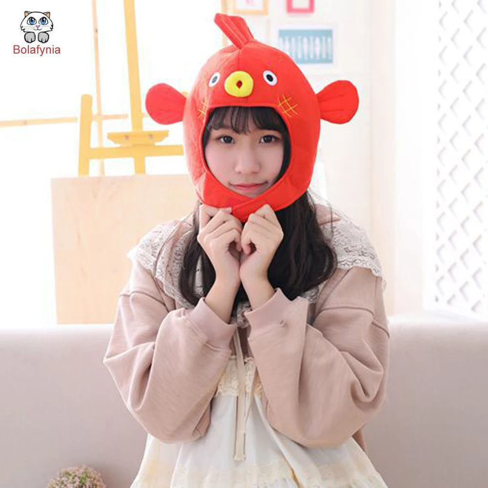 Hood Hat Plush Toy Birthday Stuffed Cap 