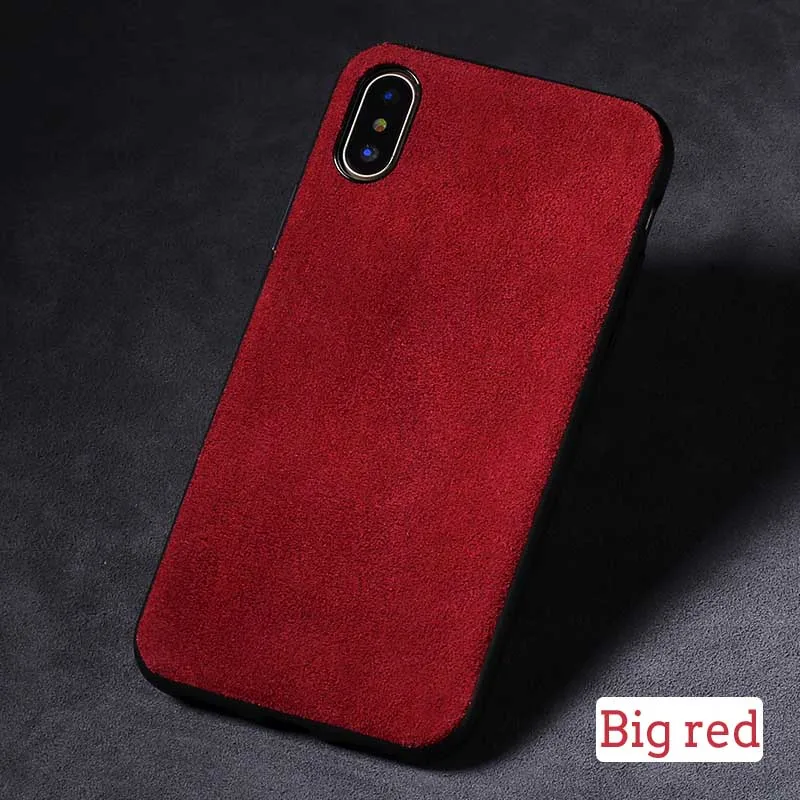 06-Big red Wangcangli брендовый полностью ручной работы подлинный кожаный чехол для телефона для iphone 6 S Plus удобный сенсорный универсальный чехол для телефона - Цвет: 06-Big red