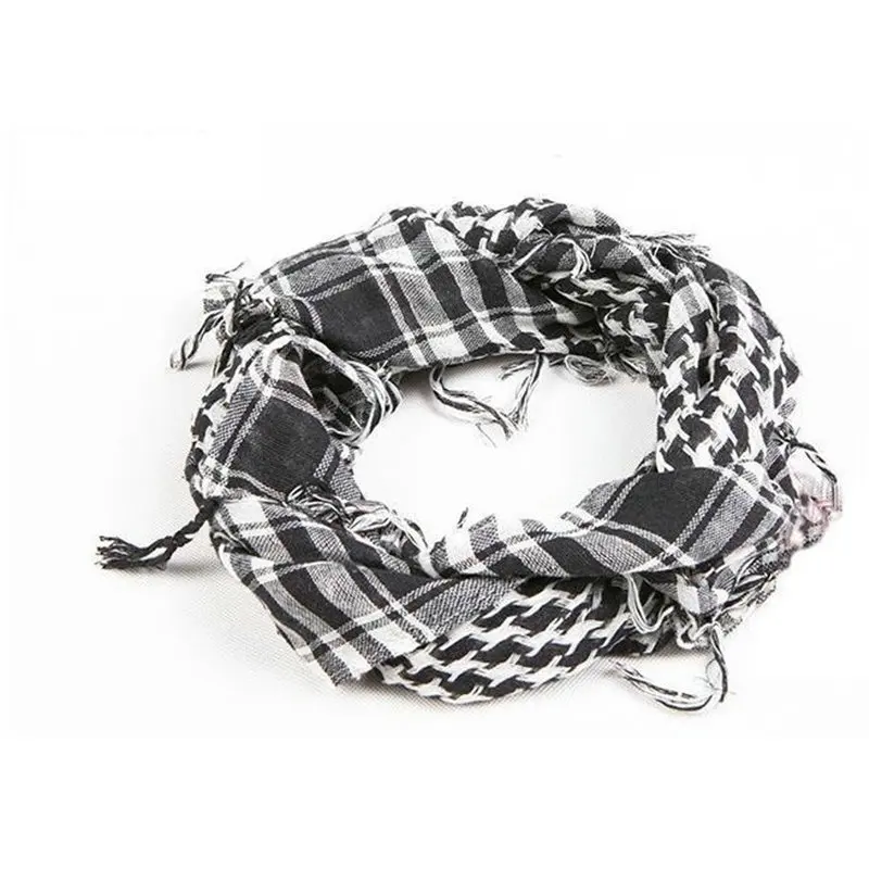 Мужские военные шарфы Keffiyeh мужской шема шарф квадратный уплотненный арабский Тактический шема шарф многофункциональная бандана шарф YG404 - Цвет: YG40401  THIN