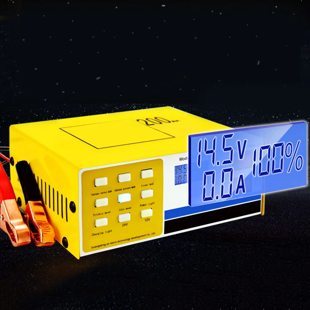 250V 12 V/24V 200AH Смарт Пульс Ремонт Автомобиля Батарея Зарядное устройство