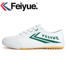 Оригинальные французские кроссовки Feiyue, обувь для боевых искусств, тайцзи, тхэквондо, ушу, Классическая художественная обувь, кунг-фу, зеленая обувь