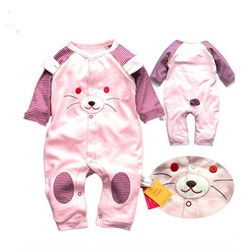 Милые детские летние комбинезоны с коротким рукавом для новорожденных девочек и мальчиков, комбинезон детская одежда roupas de bebe menina - Цвет: Baby Bodysuits