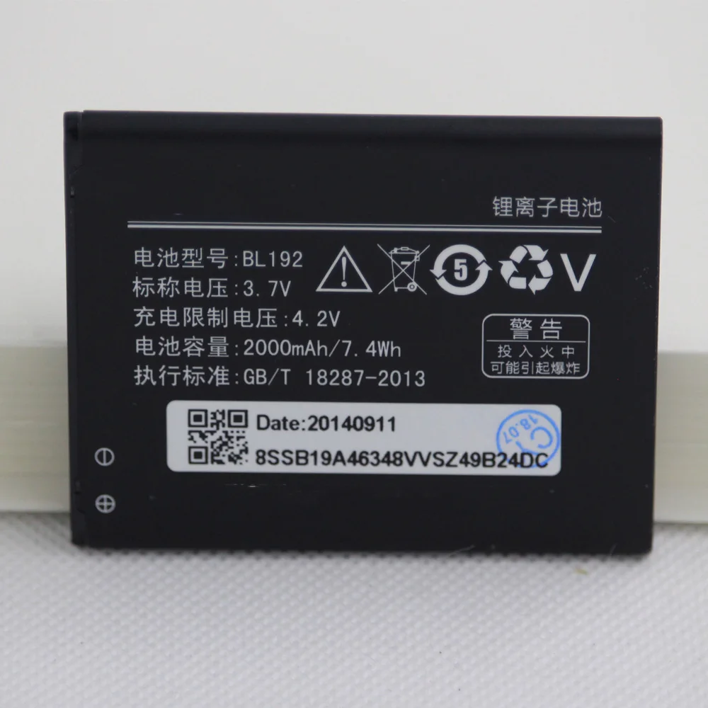 Isunoo 2000 mAh Мобильный телефон Батарея BL192 для lenovo A300 A328 A328T A338T A388T A526 A529 A505E A560 A590 A680 A750 Батарея