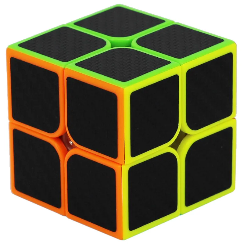 ZCUBE наклейка из углеродного волокна скорость 2x2 магический куб Magico 2x2x2