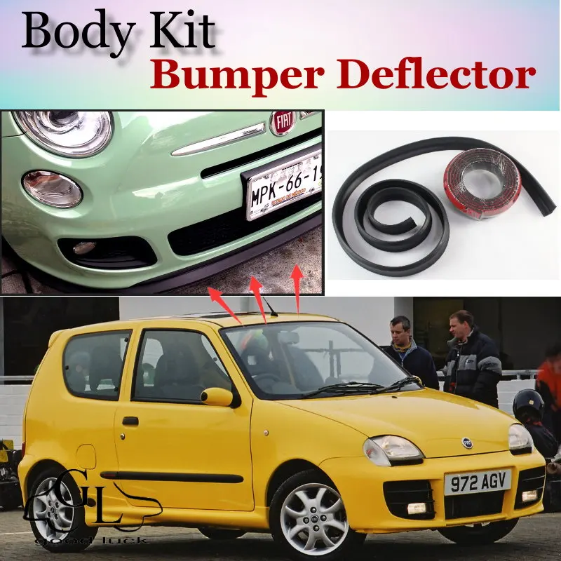 Бампер для губ дефлектор ForFiat Seicento/600 передний спойлер юбка TopGear friends