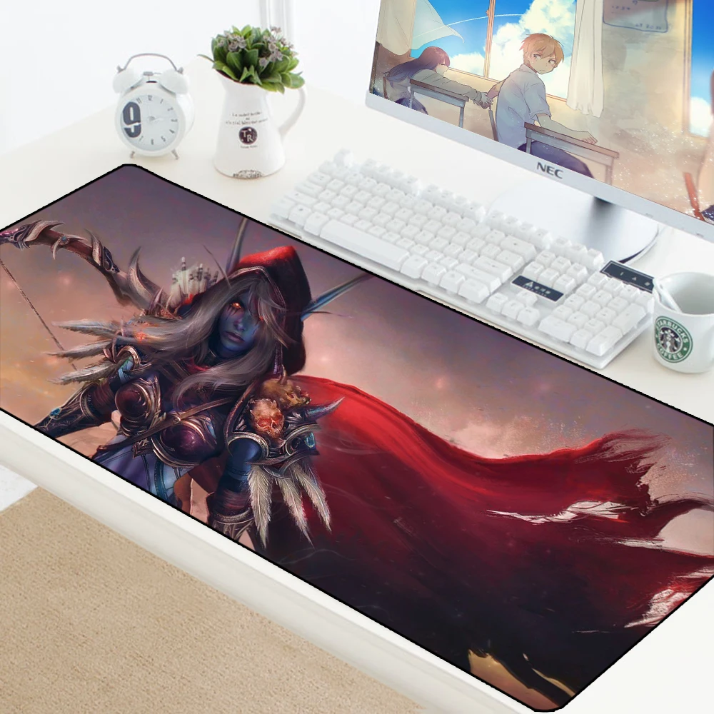 Игровой коврик для мыши World of Warcraft коврик для мыши большой Противоскользящий XL клавиатура большой Настольный коврик для мыши для геймеров ноутбук резиновый коврик для ноутбука