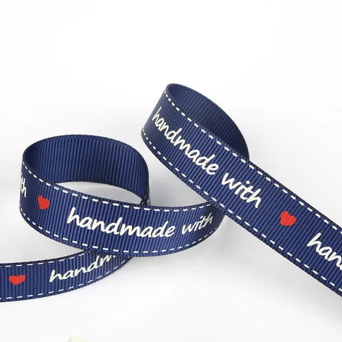 Hand Made Printed Grosgrain Ribbon DIY Crafts Gift Packing Belt Wedding Party Christmas Ribbon Sewing Decoration Handcraft