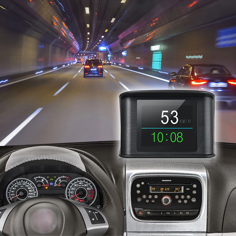 Новейший автомобильный HUD gps дисплей Автомобильный проектор цифровой спидометр датчик расхода топлива диагностический инструмент