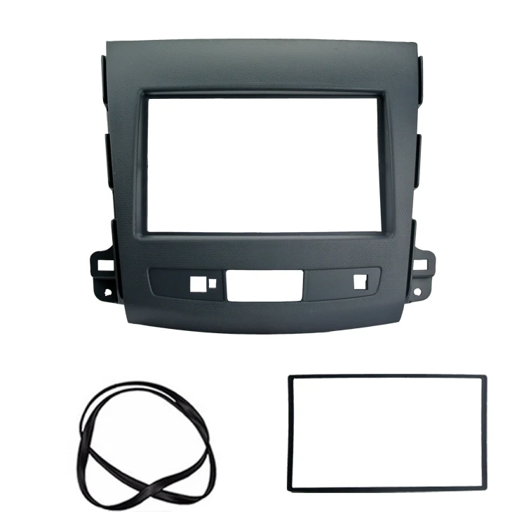 2 din автомагнитола фасции для MITSUBISHI Outlander 2008-2012 автомобильный DVD стерео панель приборная панель монтажный комплект отделки лицевой рамы