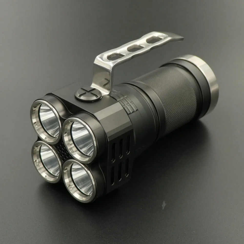

LUCKYSUN power UV LED Inspectioin Flashlight 4 x nichia 365nm Fan Dissipate heat function