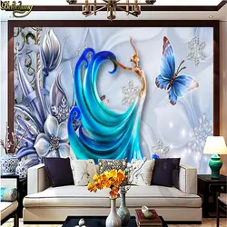 Beibehang пользовательские фотообоями изысканный декоративный стерео ангел стены papel де parede infantil обои home decor