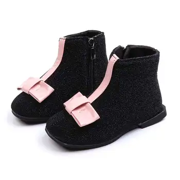 Лучший Girl Boot Kids Winter Boots Fashion PU Bow Design Boys Warm
Shoes Ankle Boot Footwear 2018 #13 Отзывы