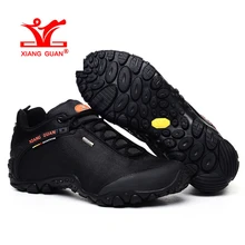 XIANGGUAN Outdoor Men Hiking Shoes Waterproof Climbing Mountaineer For Man Trainer Sport Walking Sneaker Large Big
