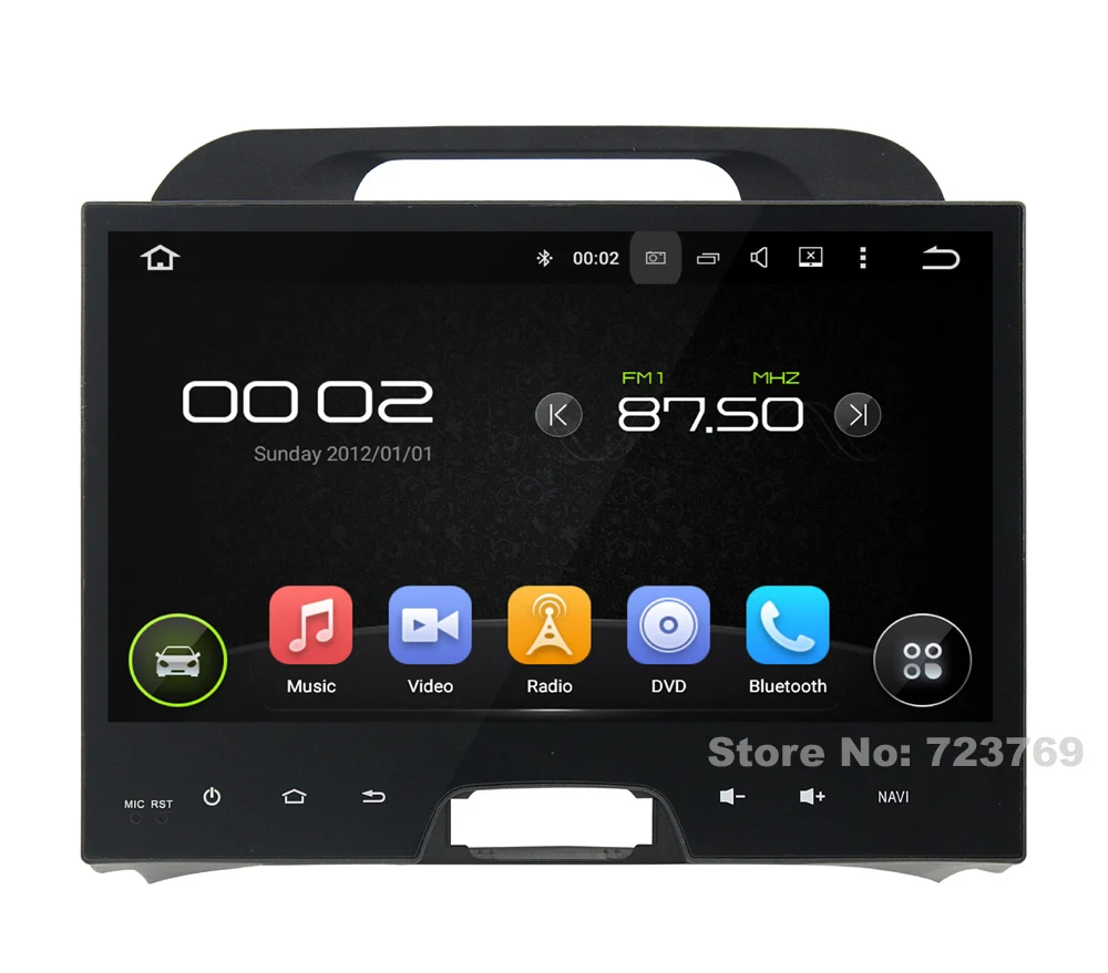 Flash Deal 10.1 inch 4G RAM Android 8.0 Car DVD Player GPS Navigation System Media Stereo Audio Video for Kia Sportage 2010 2011 2012 0