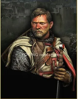Resin Kits 1 10 Scale Holding the sword of the knights templar knights Resin Model