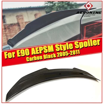 

PSM Style Carbon Fiber Car Styling Auto Trunk Rear Spoiler Lip Wings For BMW E90 325i 330i 335i 320d 325d Trunk Spoilers 2005-11