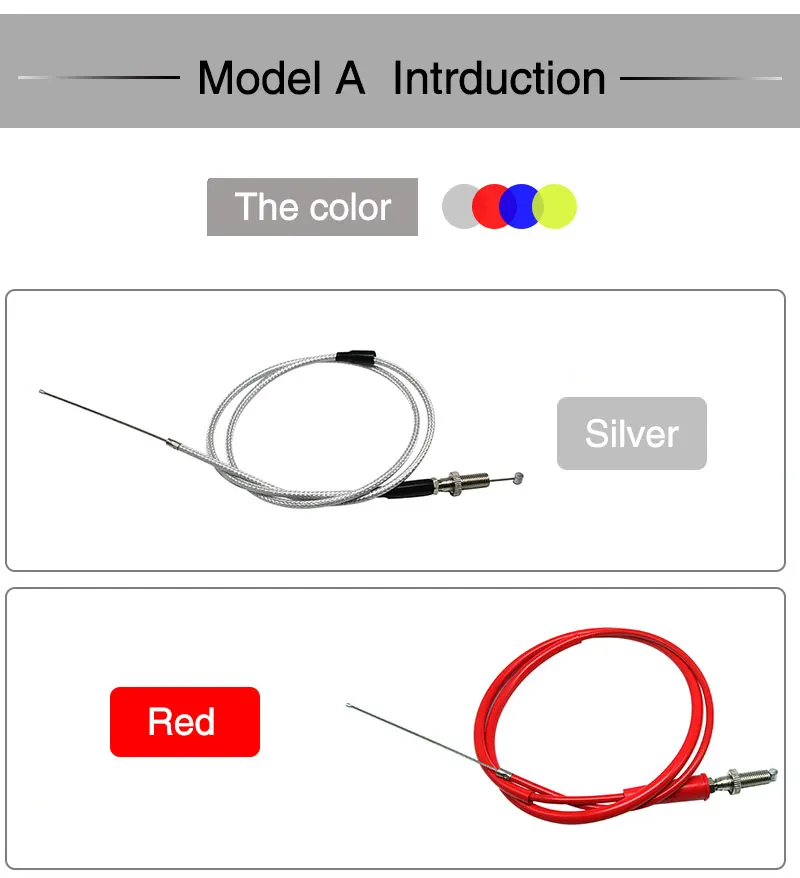 ZSDTRP 1 шт. 5 шт. 10 шт. акселератора мотоцикла линии дроссельной заслонки кабели Сталь для 50cc 70cc 90cc 110cc 125cc грязи велосипедный карбюратор