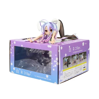 

Anime NO GAME NO LIFE Bunny Girls Shiro Sexy Version GAME LIFE White 3 PVC Action Figure Collectible Figurines Toy