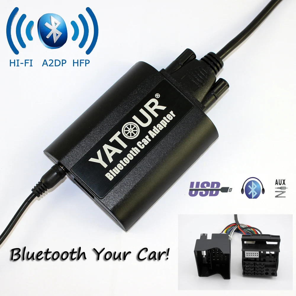 

Yatour Bluetooth Car Adapter For BMW Mini Cooper Rover fakra 40-pin e46 e39 e38 x3 x5 z4 YT-BTA Hand free HI-FI A2DP USB Charger