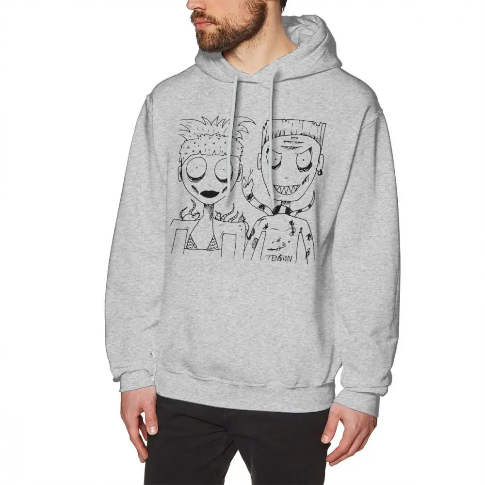 

Die Antwoord Hoodie DIE ANTWOORD YOLANDI NINJA Hoodies Autumn Cool Pullover Hoodie Grey Cotton Male Long Length XXL Hoodies