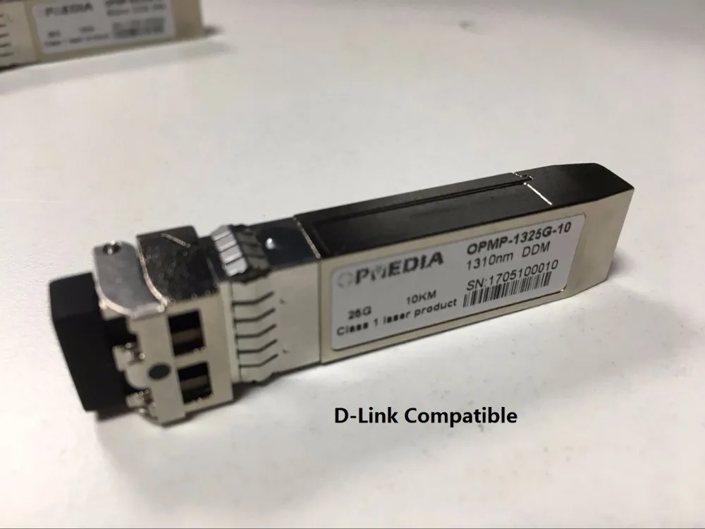 

HP Compatible 28Gb/s 1310nm SFP28 10km Transceiver,25G SFP28 LR optic module with LC connector,single mode.