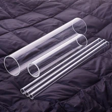 3pcs High borosilicate glass tube,O.D. 50mm,Thk. 1.8mm/2.5mm/5mm,L. 200mm/250mm/300mm,High temperature resistant glass tube