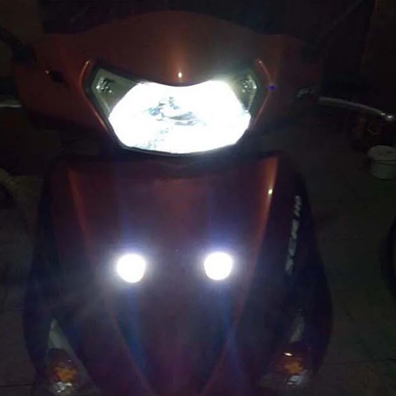 2 шт. Универсальный проводной мотоцикл светодиодный номерной знак лампочка Кроссовый автомобиль светодиодный 12 В передняя лампа ходовой свет сигнал поворота