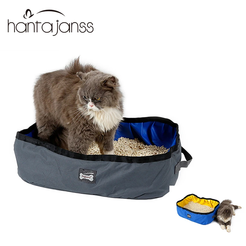 

Foldable Cat Litter Portable Box Container Toilet Outdoor Travel Cat Litter Pan Waterproof Pet Toilet Trainer Cleanness Pet Box