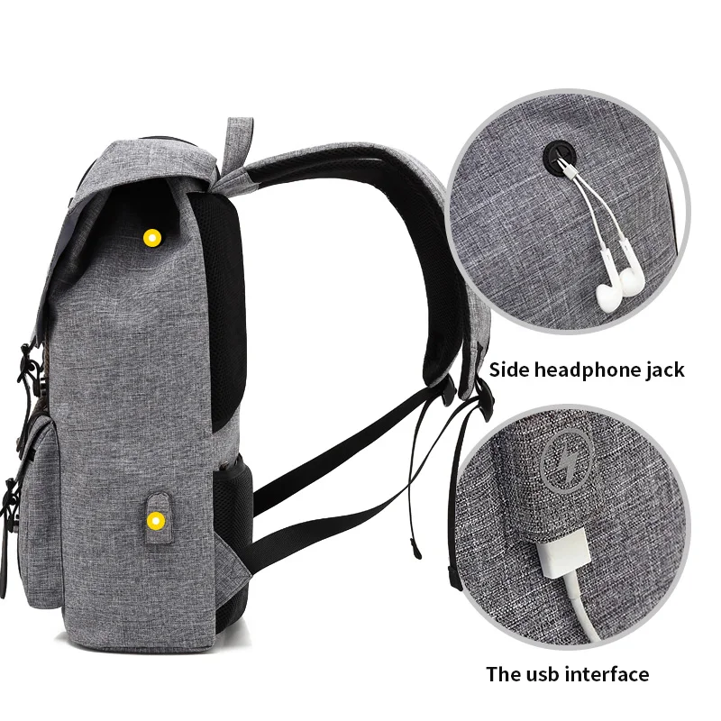Винтажные мужские рюкзаки HK из ткани Оксфорд повседневные Рюкзаки Wayfarer для