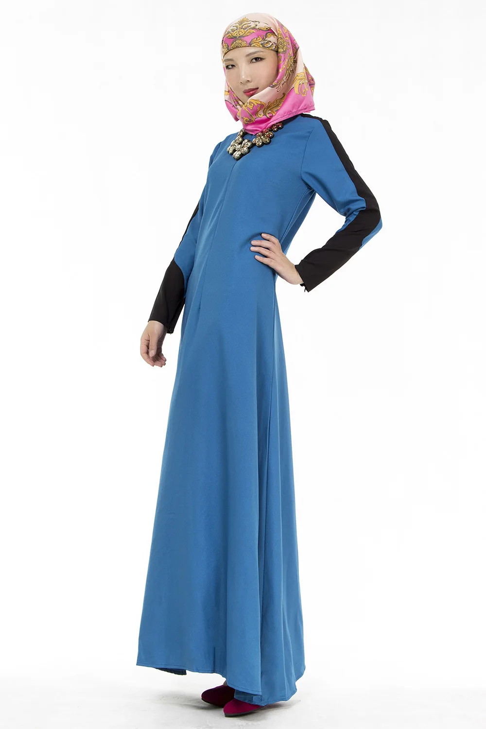 Caftan Top Мода 2016 г. аппликации для взрослых новая распродажа турецкий Абаи мусульман Ближнего Востока арабского халаты Костюмы женское