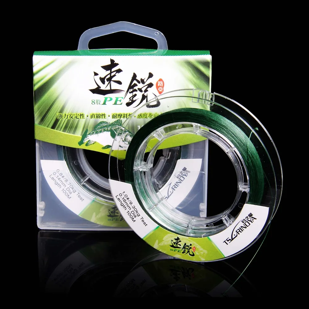 

Tsurinoya 8 Weaves Super Strong 100% PE 100M Braid Fishing Line Braided Wire Floating Line