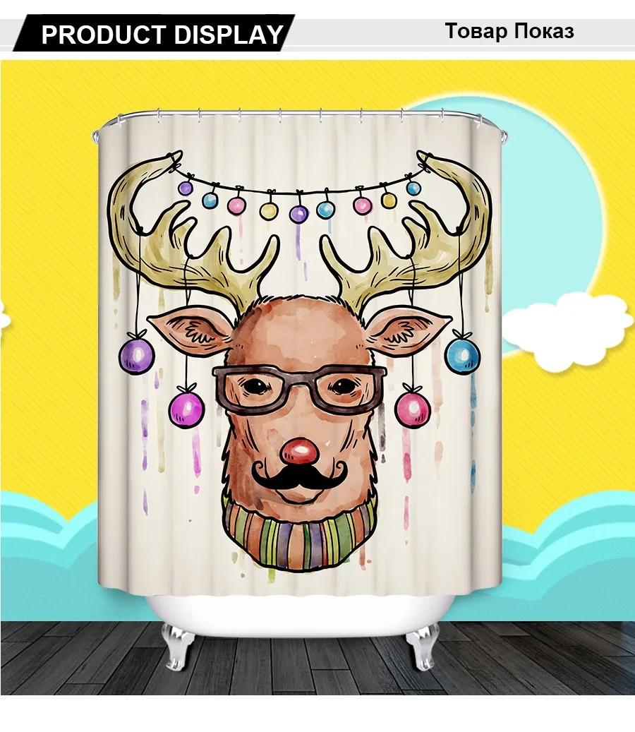 christmas shower curtain (9)