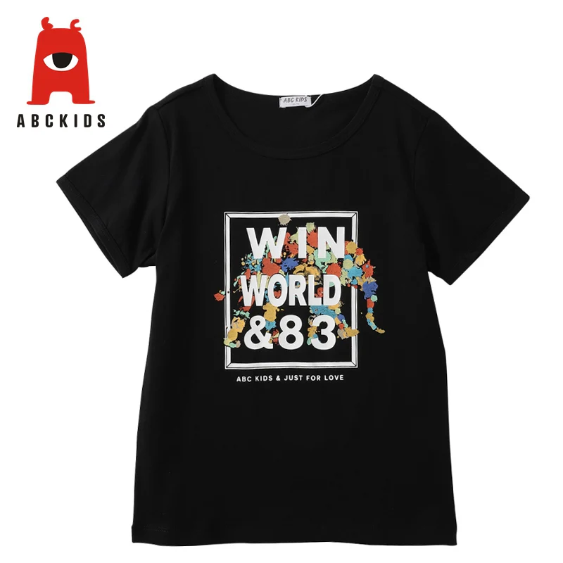 

Abckids Brand 2019 Summer Baby Kid Clothes Cotton T Shirt Children's Unisex T-Shirt Baby O-Neck T Shirts