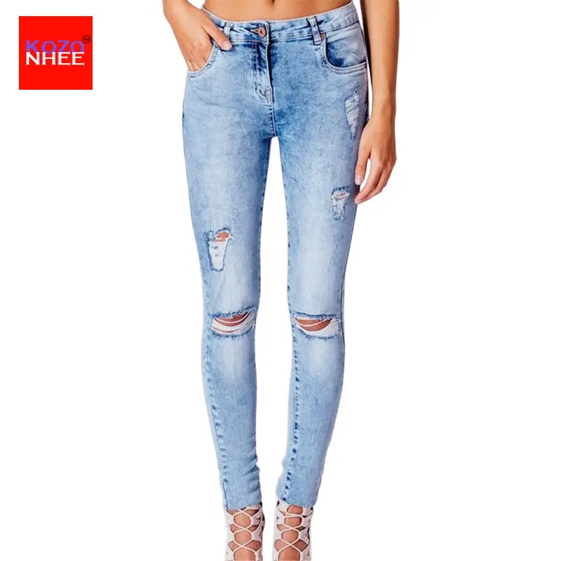 knee ripped jeans for girls