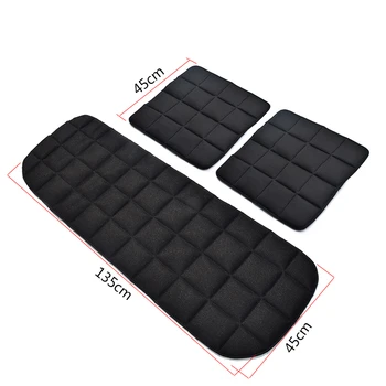 

3 Pieces Bamboo Charcoal Summer Car Seat Cushion Four Seasons Universal Anti-slip Breathable Car Seat Cover
