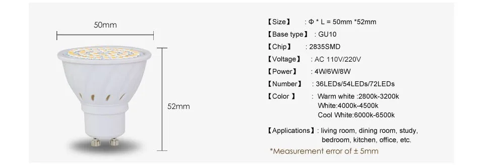 MR16 GU10 E27 Led Spotlight Led Lamp05