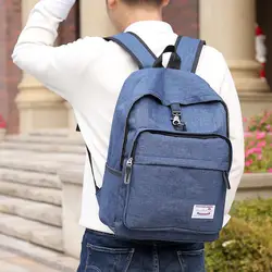 Мужской холщовый рюкзак 2019 школьный ранец книга для путешествий сумка закрывающийся на молнию рюкзак Противоугонный Ноутбук Повседневный