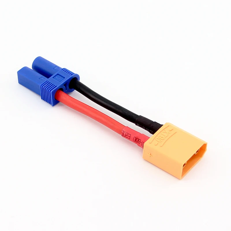 

5/20pcs Female EC5 to XT90 / XT-90 Male Connector Adapter Cable with 12awg 5cm
