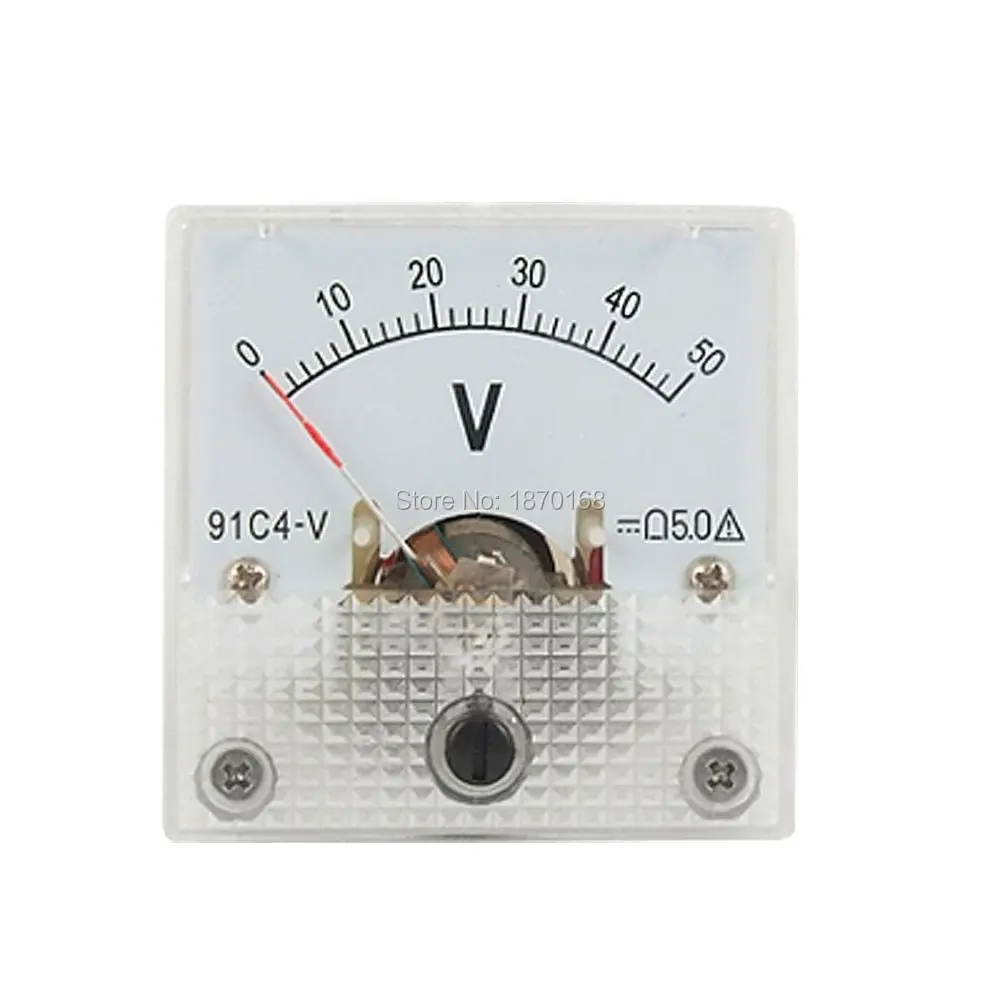 

91C4 Class 2.5 Accuracy DC 0-50V Voltage Volt Panel Meter