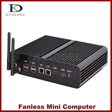 Kingdel Intel Haswell 4th Gen CPU Core i7-4500U Fanless Mini PC Micro Desktop PC with 8GB RAM+1TB HDD, 4*USB3.0, 2*HDMI, 2*LAN