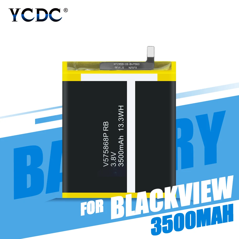 Перезаряжаемый аккумулятор Blackview BV7000 BV7000 Pro V575868P емкостью 3500 мАч для замены литий-полимерных аккумуляторов для мобильных телефонов
